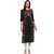 Janasya Women's Black Printed Crepe Straight Kurti