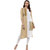 Janasya Women's Beige Printed Crepe Straight Kurti