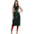 Janasya Women's Green Printed Crepe Straight Kurti