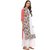 Janasya Women's White Printed Crepe Straight Kurti