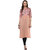 Janasya Women's Peach Printed Crepe Straight Kurti
