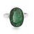 PANNA (EMBERALD) 7.25 RATTI ORIGINAL WITH SILVER RING 4 GRAM
