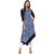 Janasya Women's Light Blue Printed Crepe Asymmetric Kurti