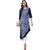Janasya Women's Light Blue Printed Crepe Asymmetric Kurti