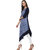 Janasya Women's Light Blue Printed Crepe Asymmetric Kurti