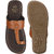Red Tape Men Brown Leather Slippers
