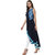 Janasya Women's Navy Blue Solid Crepe High Low Hemline Kurti
