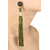 Bollywood Deepika Padukone Style Wearing Silk Tassel Olive Green Earrings Bali Stud Ear Cuff Ear30tsslthrdlnggld26