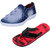 Indistar Mens Multicolored Canvas Sneakers And Haiwaii House Slippers (Pack Of 2)