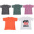 IndiWeaves Mens 1 Cotton Printed T-Shirt And 4 Jasper T-Shirt (Pack Of 5)-Multicolor-Size-Large