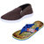 Indistar Mens Multicolored Canvas Sneakers And Haiwaii House Slippers (Pack Of 2)
