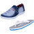 Indistar Mens Multicolored Canvas Sneakers And Haiwaii House Slippers (Pack Of 2)