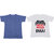 IndiWeaves Mens 1 Cotton Printed T-Shirt And 1 Jasper T-Shirt (Pack Of 2)-Multicolor-Size-Large