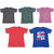 IndiWeaves Mens 1 Cotton Printed T-Shirt And 4 Jasper T-Shirt (Pack Of 5)-Multicolor-Size-Large
