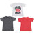 IndiWeaves Mens 1 Cotton Printed T-Shirt And 2 Jasper T-Shirt (Pack Of 3)-Multicolor-Size-Large