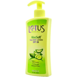 Buy Lotus Aloesoft Daily Body Lotion Spf 20 Online @ ₹205 from ShopClues
