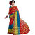 Risera Multicolor Polycotton Printed Saree + Blouse Piece