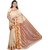 Risera Brown Silk Printed Saree + Blouse Piece