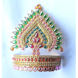 Buy Designer Mukut For Ganpati / Mukut For Laddu Gopal / Mukut For God ...