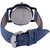Axton Round Dial Blue Resin Strap Quartz Watch For Unisex