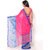 Ligalz Pink Georgette  Printed  Sarees