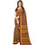 Ligalz Maroon and Yellow Crepe Printed Saree