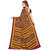 Ligalz Maroon and Yellow Crepe Printed Saree