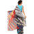 Ligalz Black and Red Georgette Casual Printed Saree