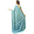 Ligalz Turquoise and Blue Crepe Printed Saree