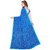 Ligalz Blue Crepe Printed Saree