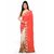 Ligalz Pink And Beige Georgette Embroidered Saree