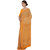 Ligalz Orange and Beige Crepe Printed Saree