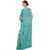 Ligalz Turquoise and Beige Crepe Printed Saree
