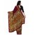 Ligalz Red Crepe Printed Saree