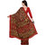 Ligalz Red Crepe Printed Saree