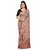 Ligalz Beige Georgette Printed Saree