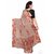 Ligalz Beige Georgette Printed Saree