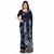 Ligalz Blue Georgette Printed Saree