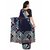 Ligalz Blue Georgette Printed Saree