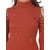 Texco Rust bodycon roll neck embelish cold shoulder sleeve winter dress