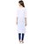 Janasya Women's Blue Casual Crepe Kurti