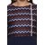 Janasya Women's Navy Blue Embellished Crepe Straight Kurti