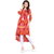 Janasya Women's Multicolor Printed Rayon High Low Hemline Kurti
