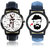 Nubela Designer Multi-Color Printed Dial Analogue Watch For Man And Boy (Combo Of 2)
