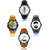 Nubela Trendy New Arriavals Combo Analogue Watches (Pack of 4) For Men/Boys