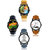 Nubela Trendy New Arriavals Combo Analogue Watches (Pack of 4) For Men/Boys