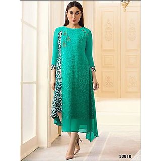 Buy Peacock Green Designer Casual Wear Kurti Online @ 1185 from ShopClues