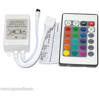 24 Key IR Remote Control for RGB LED Strip Module 5050 3528, Infrared Controller
