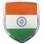 Capeshoppers  India Flag 3D Chrome Sticker Emblem Badge Logo for  For TVS Streak Scooty