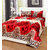 Shivaay Home Creations 3D Printed Polly-Cotton Double Bedsheet With 2 Pillow Covers, Floral-Multicolour
